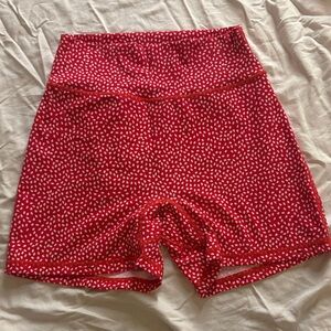 Buff bunny Red Printed Bike Shorts